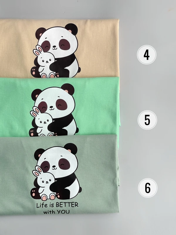 تیشرت نخ پنبه پاندا 1152