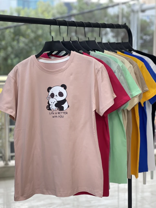 تیشرت نخ پنبه پاندا 1152