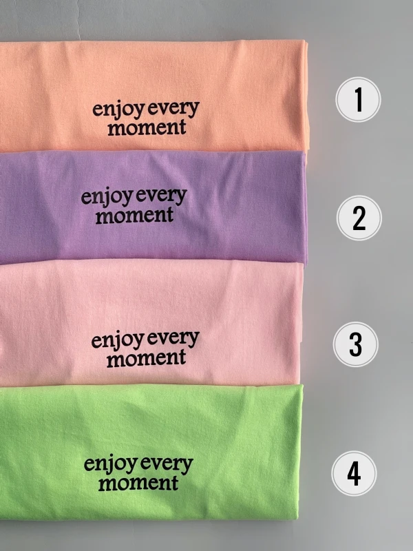 تیشرت قواره نرمال تکست دار 1161