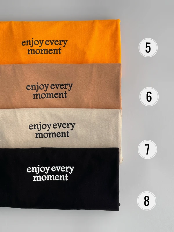 تیشرت قواره نرمال تکست دار 1161