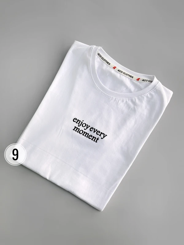 تیشرت قواره نرمال تکست دار 1161