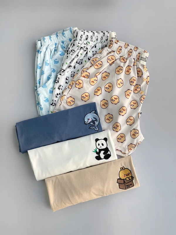 ست تیشرت شورتک طرح میکس 1171