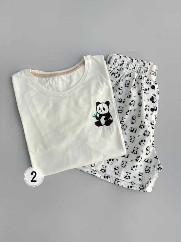 ست تیشرت شورتک طرح میکس 1171