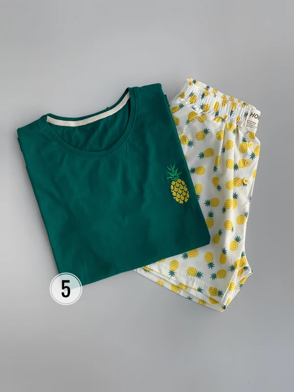 ست تیشرت شورتک طرح میکس 1171