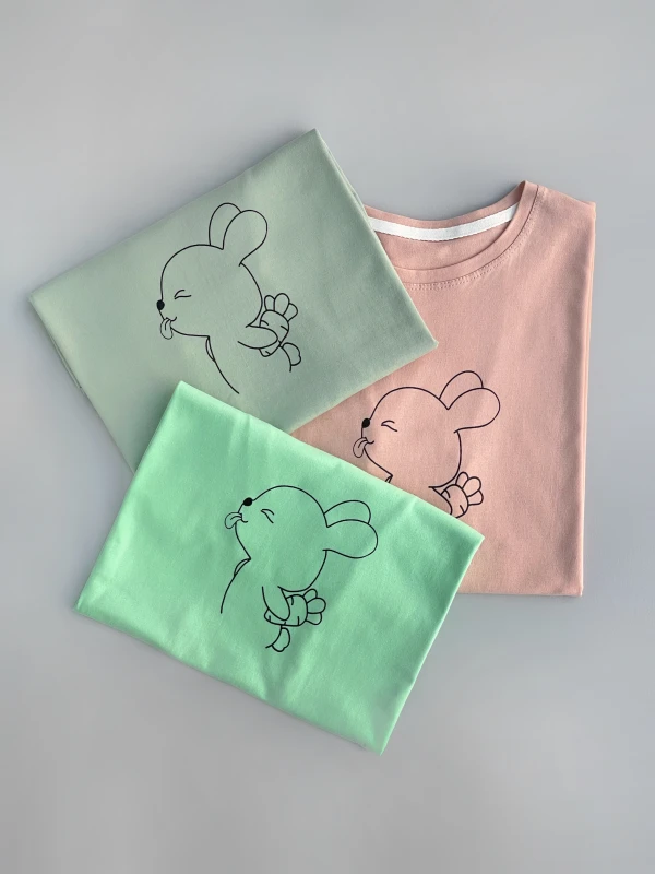 تیشرت نخ پنبه خرگوش 1178