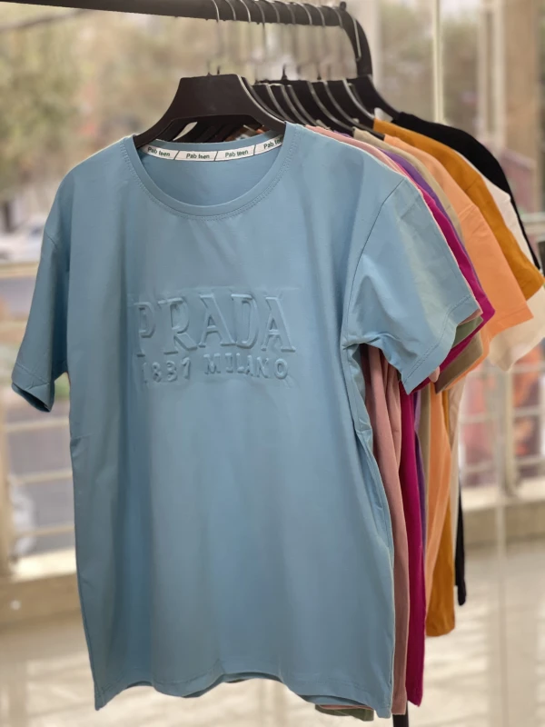 تیشرت نخ پنبه  تکست دار 1179