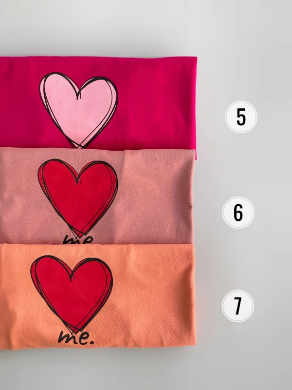 تیشرت نخ پنبه قلب 1182