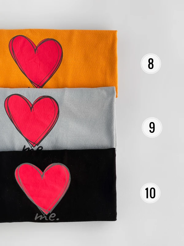 تیشرت نخ پنبه قلب 1182