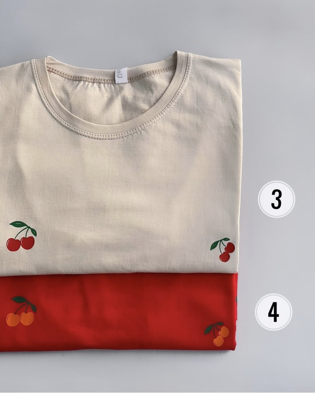 تیشرت نخ پنبه گیلاسی