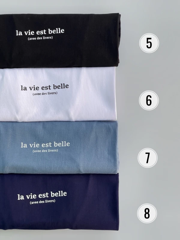 تیشرت نخ پنبه تکست دار 1192