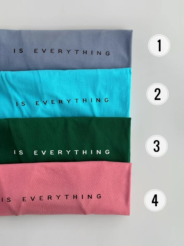 تیشرت نخ پنبه تکست دار 1195