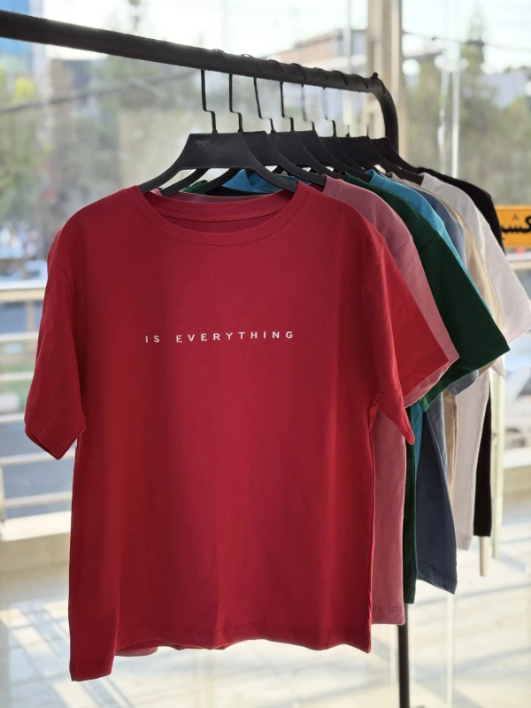 تیشرت نخ پنبه تکست دار 1195