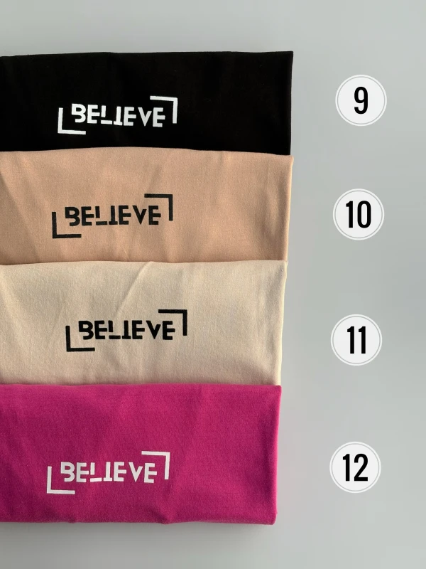 تیشرت نخ پنبه believe 1197