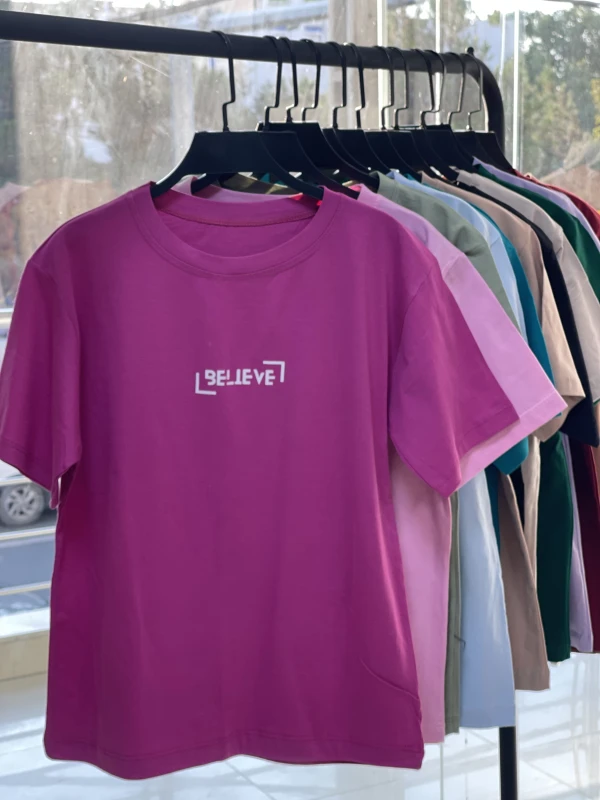 تیشرت نخ پنبه believe 1197