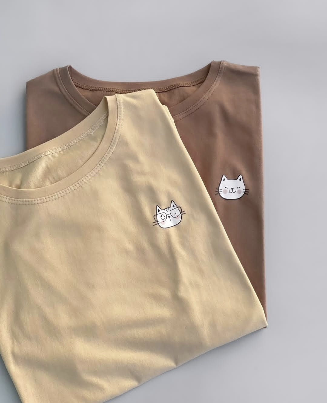 تیشرت نخ پنبه گربه عینکی
