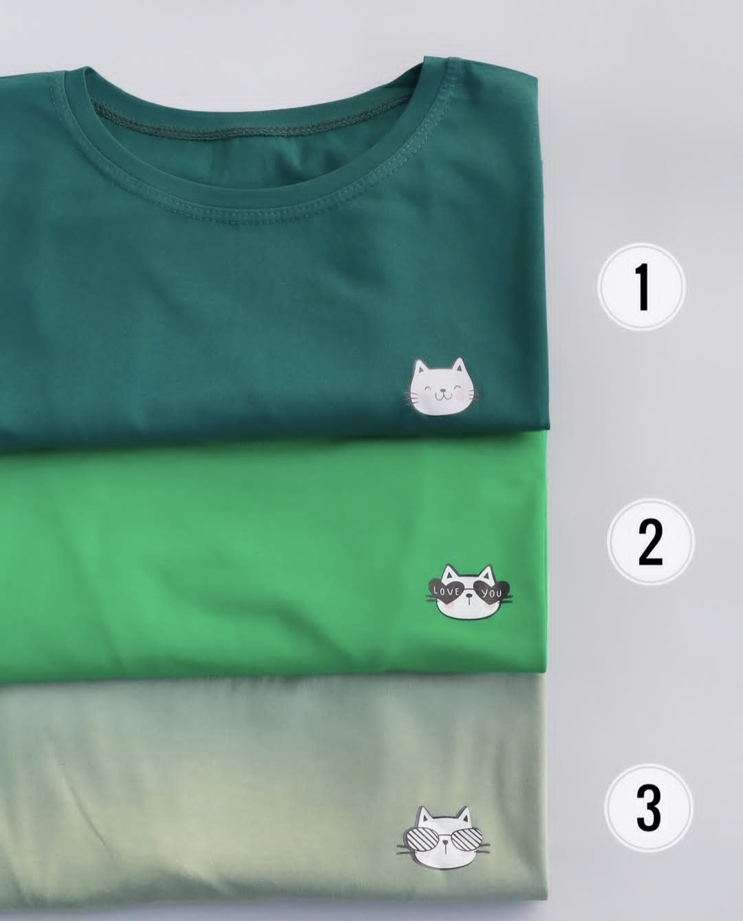 تیشرت نخ پنبه گربه عینکی