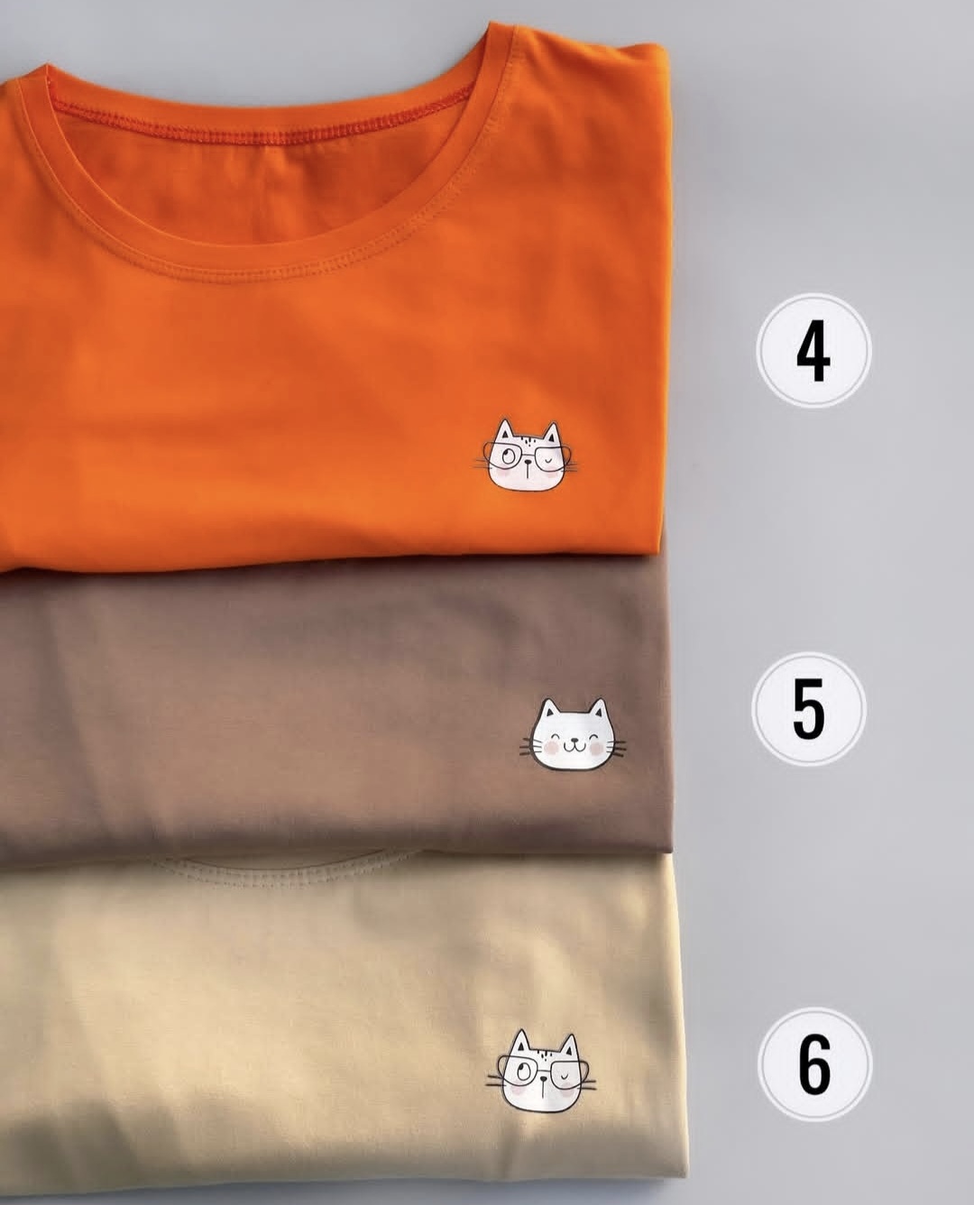 تیشرت نخ پنبه گربه عینکی