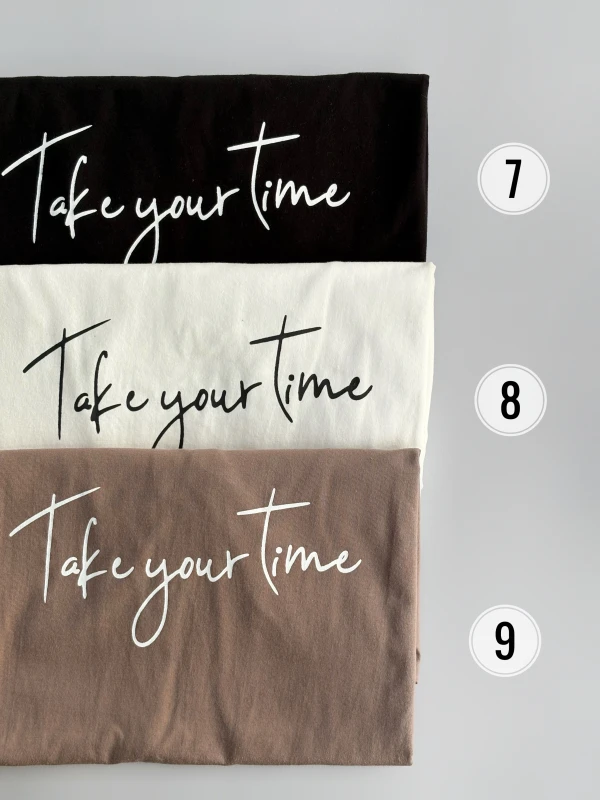 تیشرت نخ پنبه تکست دار 1199