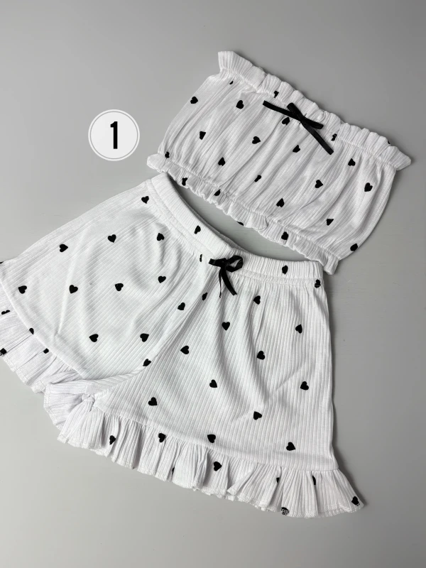 ست نیم تنه شورتک کبریتی 1200