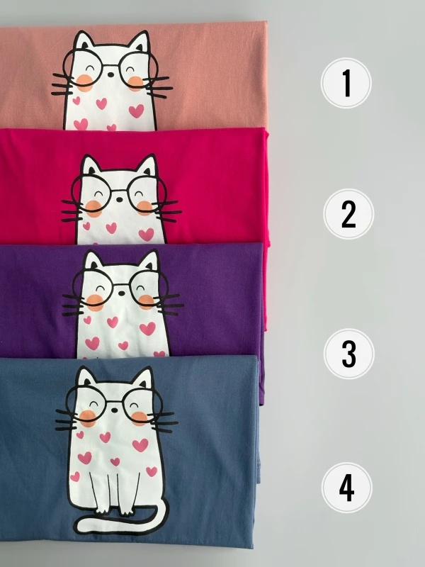 تیشرت نخ پنبه گربه 1202