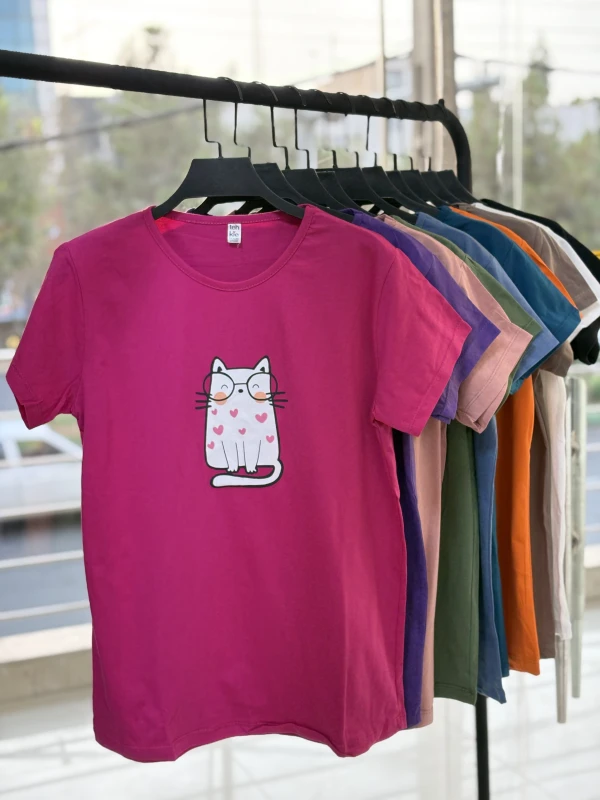 تیشرت نخ پنبه گربه 1202