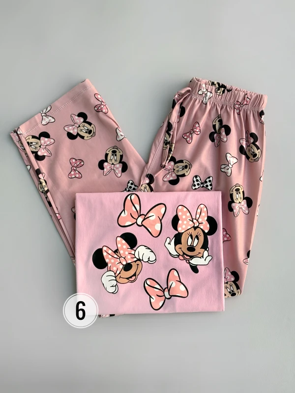 ست تیشرت شلوار طرح میکس 1203