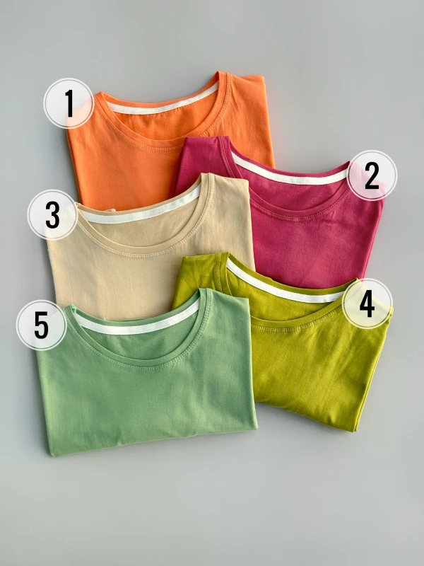 تیشرت نخ پنبه بیسیک 1205