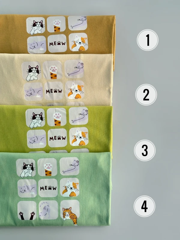 تیشرت نخ پنبه پازلی گربه 1212