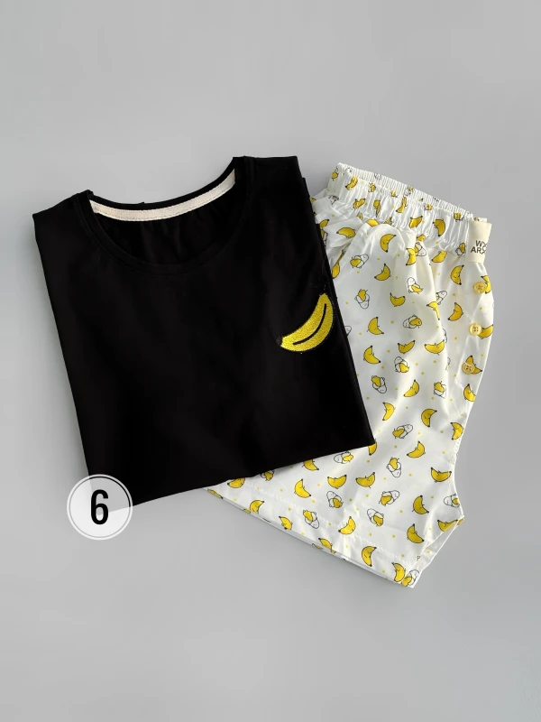 ست تیشرت شورتک طرح میکس 1214