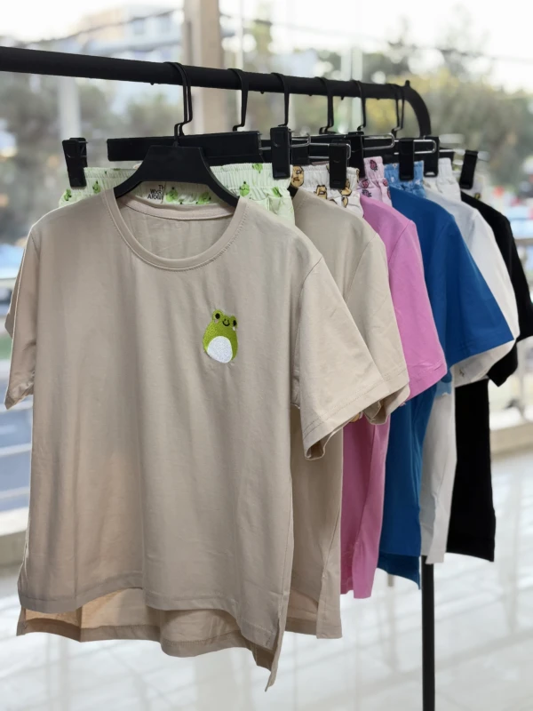 ست تیشرت شورتک طرح میکس 1216