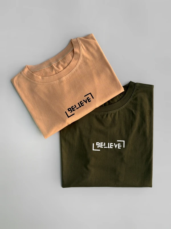 تیشرت نخ پنبه believe 1218