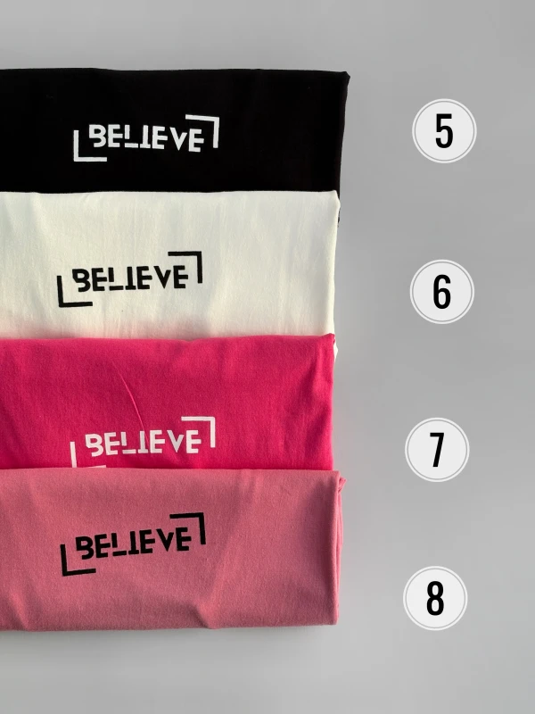تیشرت نخ پنبه believe 1218