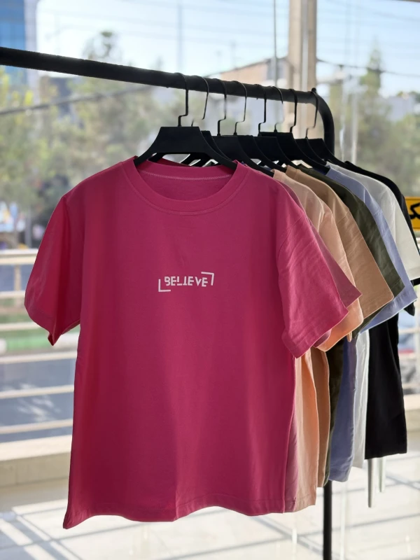 تیشرت نخ پنبه believe 1218