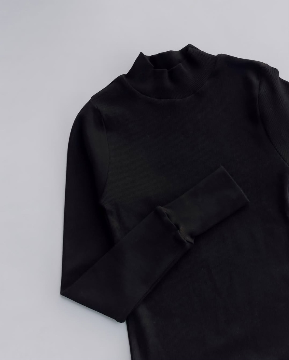 کراپ کبریتی استین بلند فینگر دار