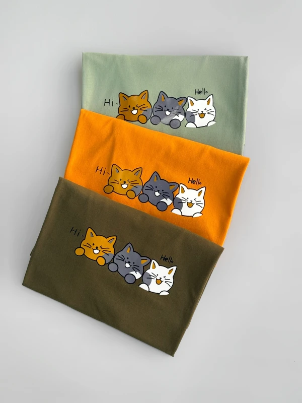 تیشرت نخ پنبه گربه 1239