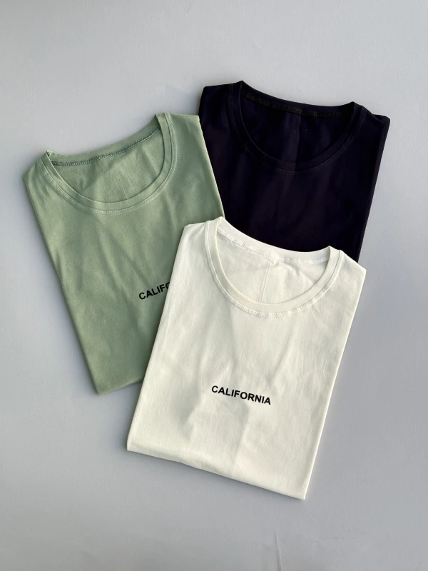 تیشرت نخ پنبه تکست دار 1242