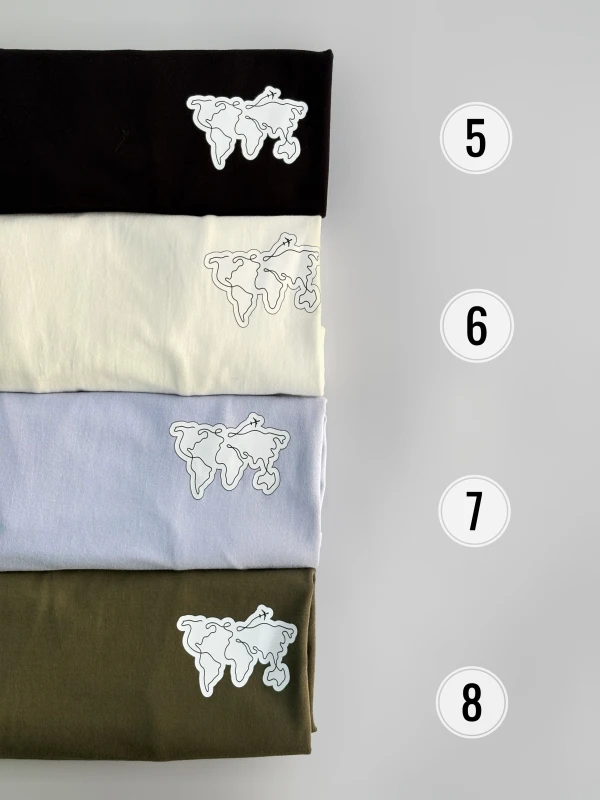 تیشرت نخ پنبه نقشه 1245