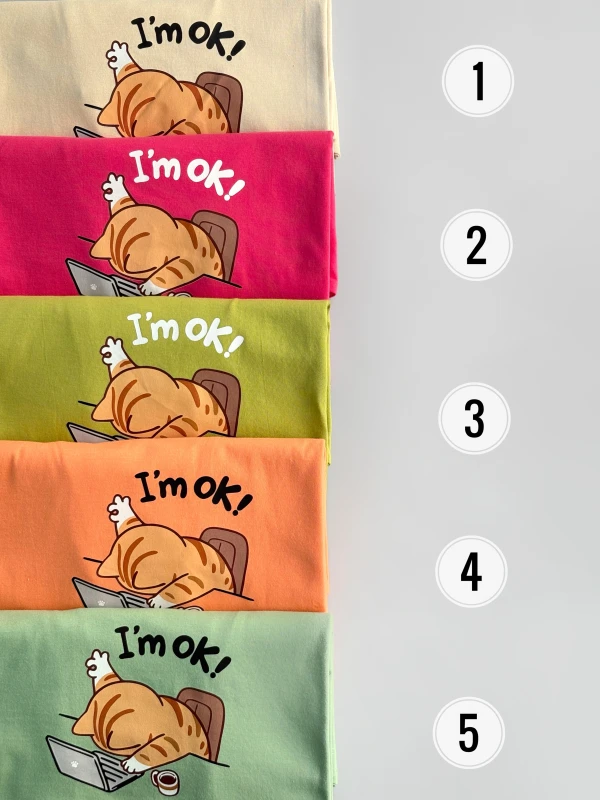 تیشزت نخ پنبه گربه 1246