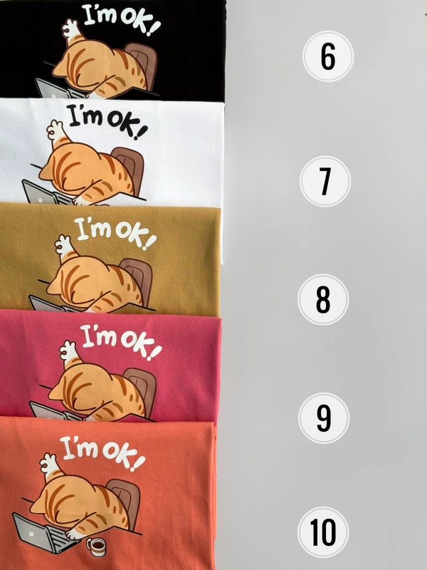 تیشزت نخ پنبه گربه 1246