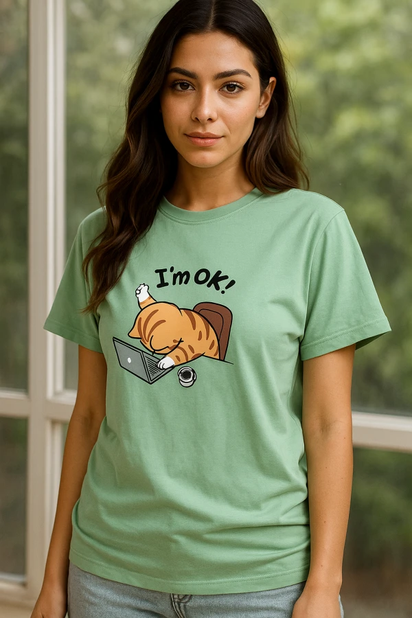 تیشزت نخ پنبه گربه 1246