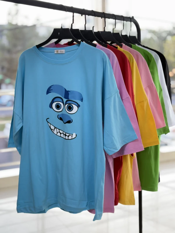 تیشرت نخ پنبه لانگ عروسکی 1267