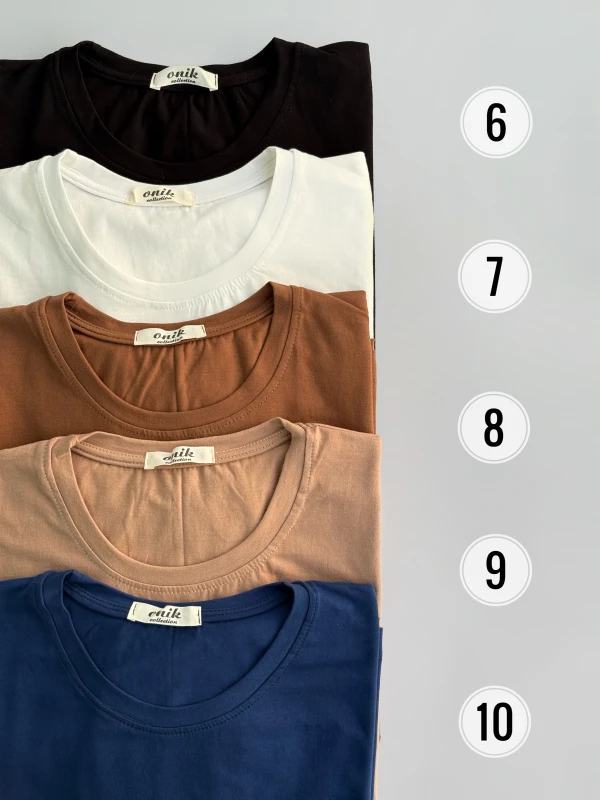 تیشرت نخ پنبه باکسی بیسیک 1270