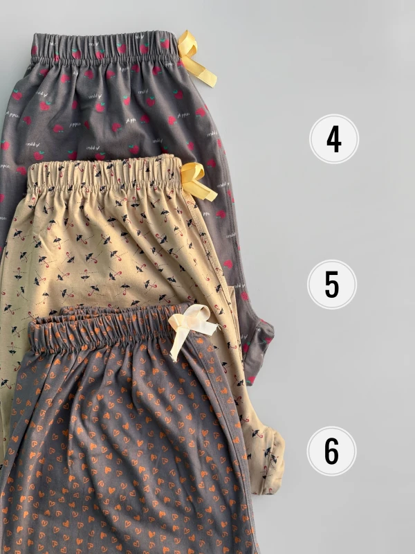 شلوار نخ پنبه طرح میکس 1273