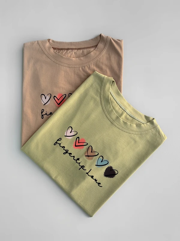 تیشرت نخ پنبه قلب 1275