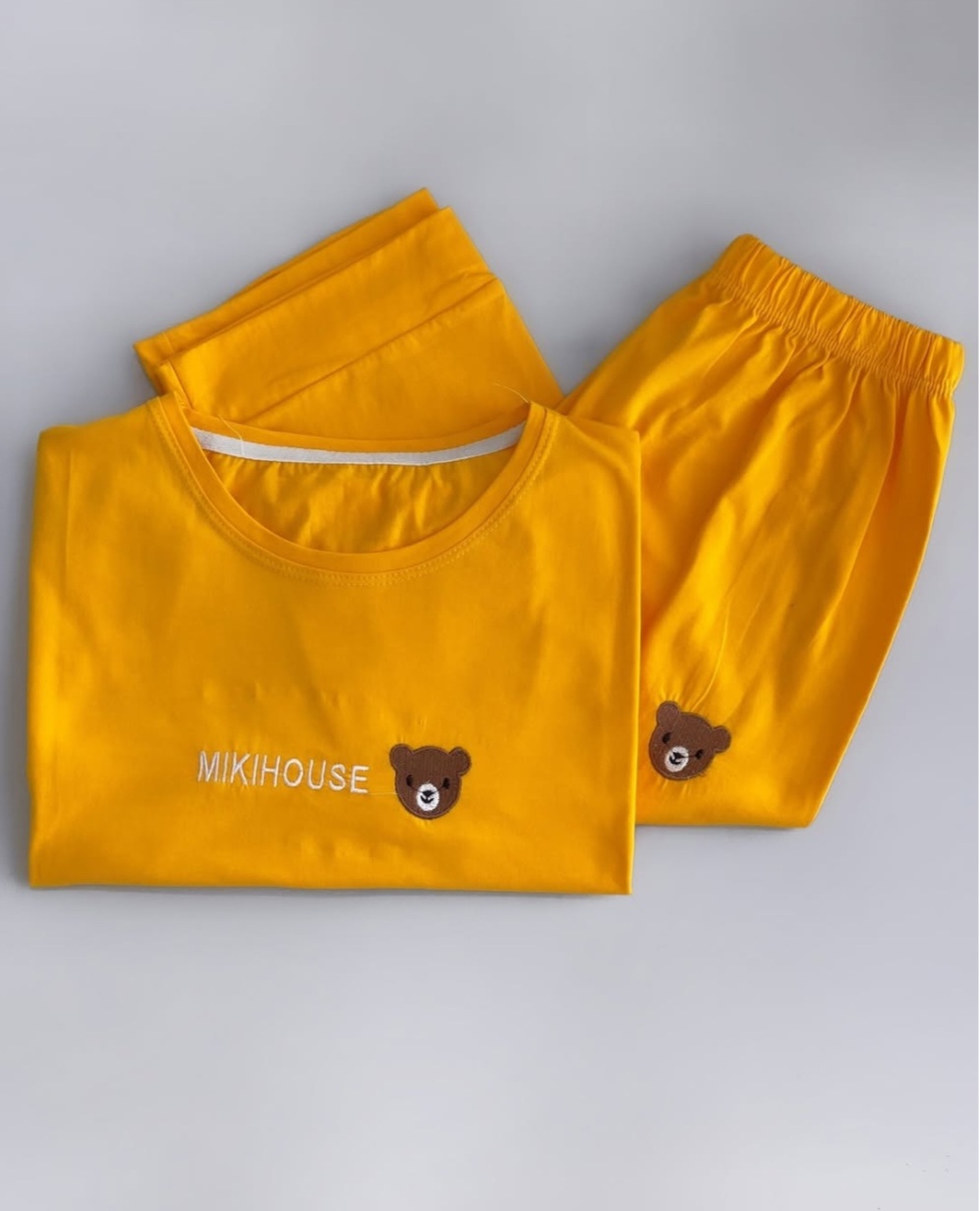 ست تیشرت شلوارک تدی گلدوزی