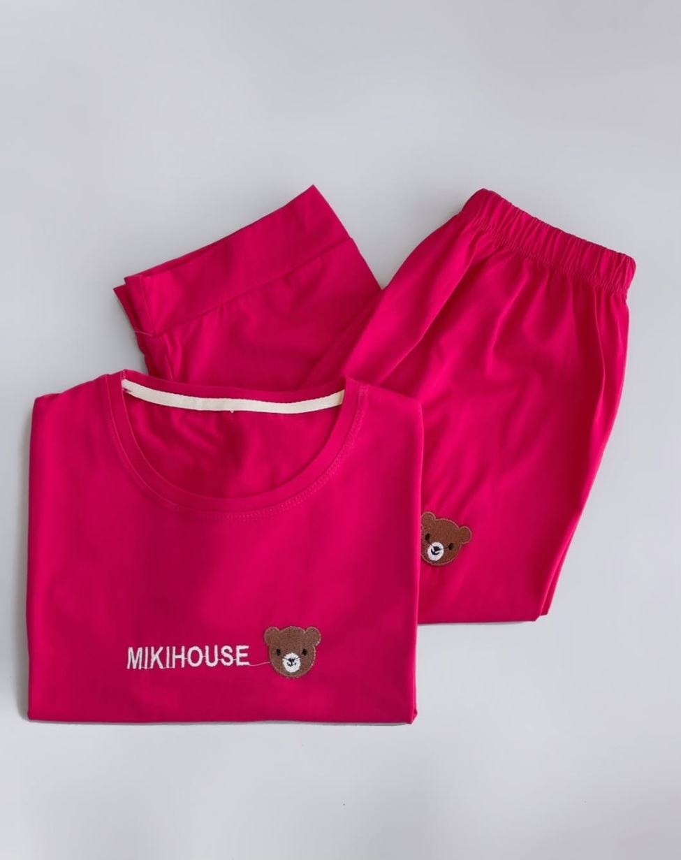 ست تیشرت شلوارک تدی گلدوزی