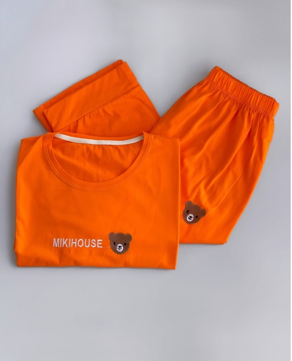 ست تیشرت شلوارک تدی گلدوزی