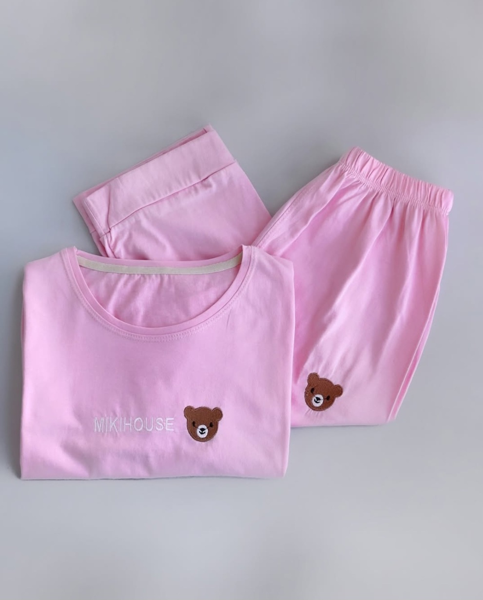 ست تیشرت شلوارک تدی گلدوزی