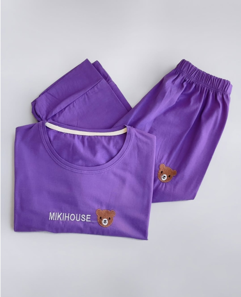 ست تیشرت شلوارک تدی گلدوزی