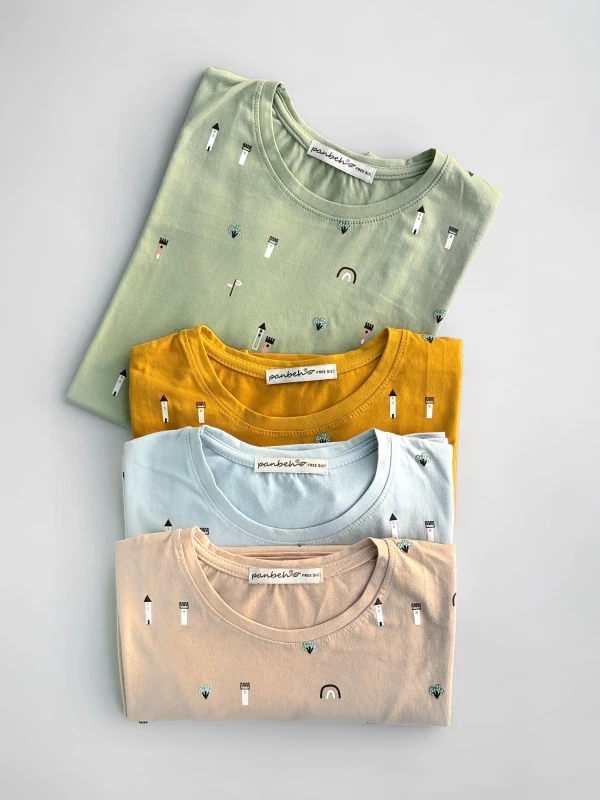 تیشرت نخ پنبه تمام چاپ 1282